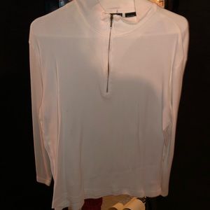 White Half Zip